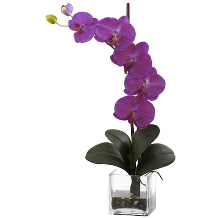 Nearly Natural Giant Phal Orchid with Vase Arrangement 1324-OR
